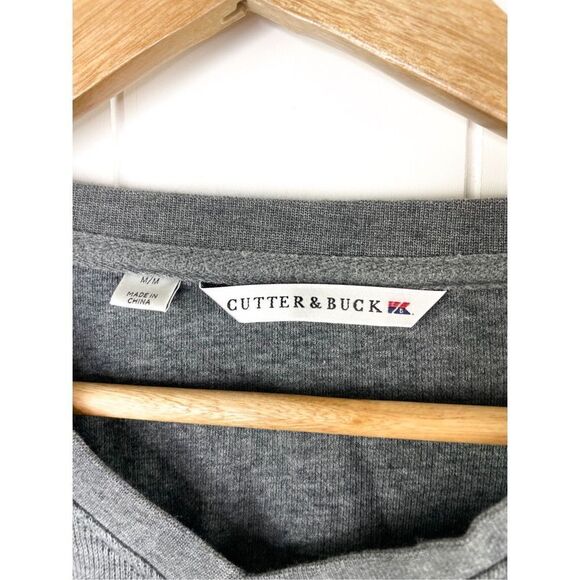 CUTTER & BUCK Men’s‎ Ribbed Pullover Long Sleeve V-Neck Sweater Size M - Picture 2 of 9